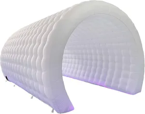 Inflatable Tunnel Tent  (White, 16.5x10x10ft) With lights 