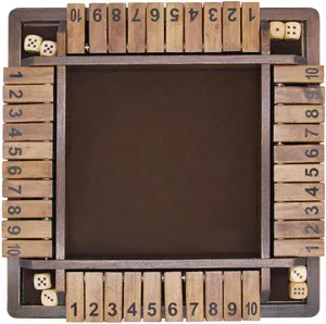 Classic 4-Player Shut The Box Game