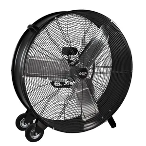 Large 30in. High-Velocity Barrel Drum Fan, 9300 CFM, 2 Speeds