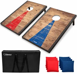 Portable Cornhole Board Set with 8 Bean Bags