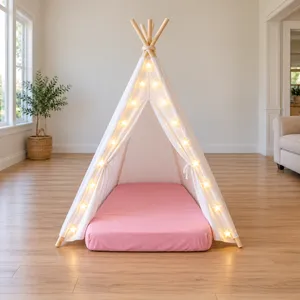 Individual White Teepee Sleepover Set – Pink Sheets