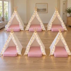 6-Person Sleepover Package – White Teepees