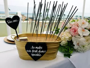Sparklers, bucket and sign set
