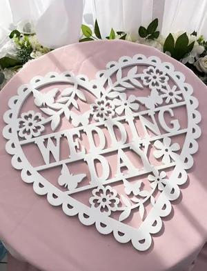 Wedding Day Heart Sign