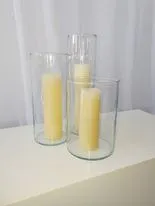 Trio of vases with pillar candles TP2010D 