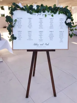 Seating plan CHIC with easel SS2008B