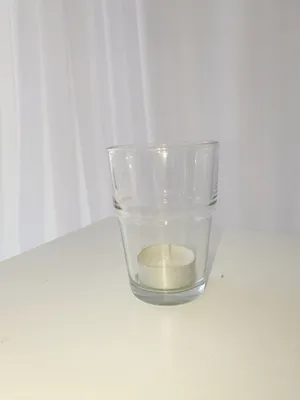 Small candle in glass TP2053