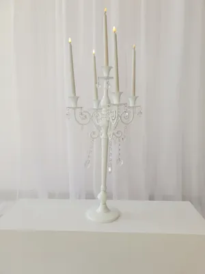 White candelabra