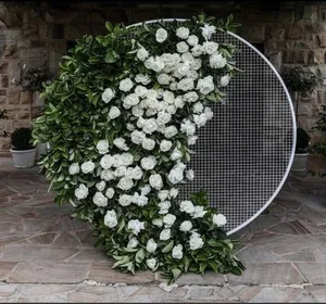 Round mesh arch with floral arrangement CEREMONY ONLY AG2019A