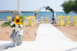 Grey wooden lantern with material and bunch arrangement CEREMONY ONLY AE2013C