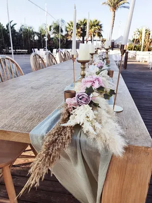 Deluxe pampass table runners 1m TR2014 