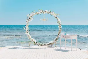 Round blossom arch CEREMONY ONLY AG2003A