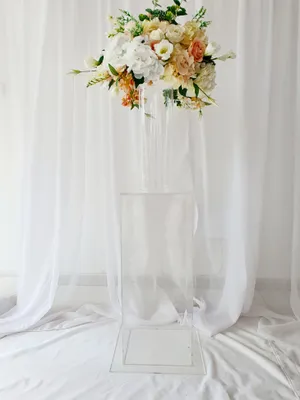 Naked box stand with arrangement CEREMONY & RECEPTION AE2015B 