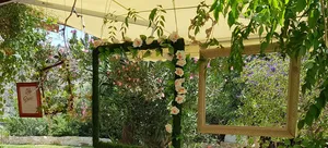 Decorated frames for photobooth backdrop