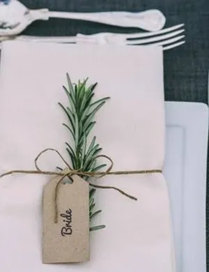 Rosemary place/name card 