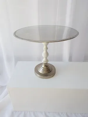Silver cake stand