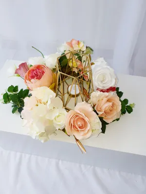 Geo tealight holder with base arrangement TP2032 