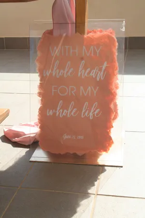 Personalised splash sign keepsake SG2012 
