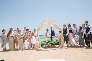 Vintage ring arch with drape and low arrangements CEREMONY ONLY AG2025A