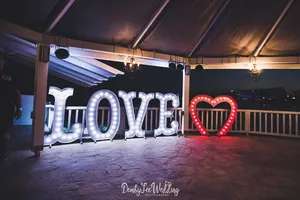  Vintage love letters 4ft* with heart LL2001B