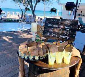 Rustic take a shot table set RF2006