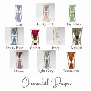 Vertical Cheesecloth drapes