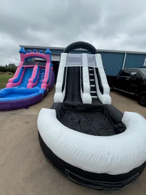21ft Black & White Water Slide