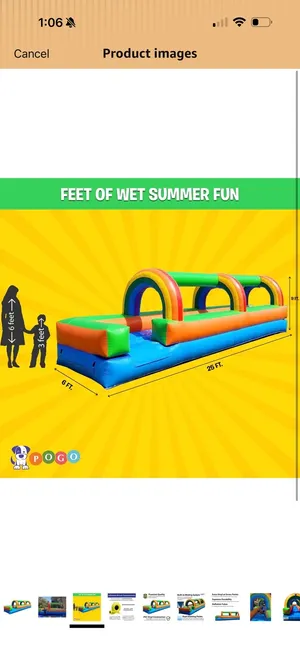 🌈 25FT Rainbow Slip-N-Slide