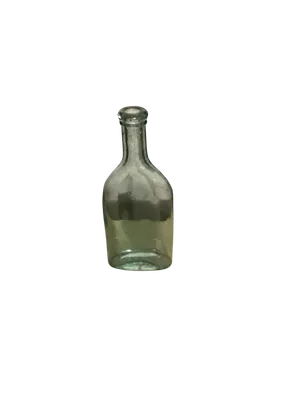Narrow neck glass bottle