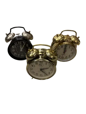 Assortment of Vintage Alarm Clocks