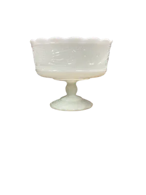 Milk Glass Compote