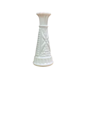Milk Glass Vase Style 7 (6 inch)
