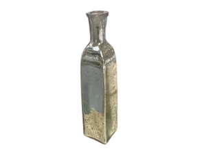 Mercury Silver Tall Square Bud Vase