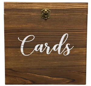 Wood Card Box (Square)