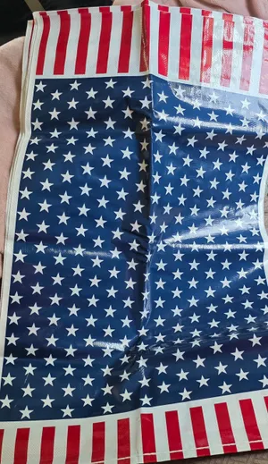 6 American Flag Sack Bags racing