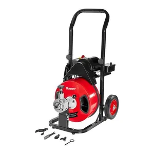 BAUER 1/2 in. x 50 ft. Automatic-Feed Drain Cleaning Drum Machine