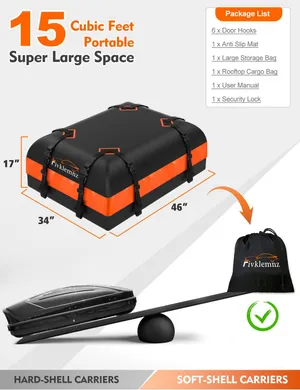 Rooftop Cargo Carrier Roof Bag