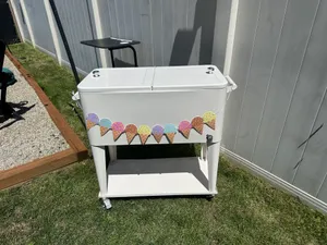 White Beverage Cooler