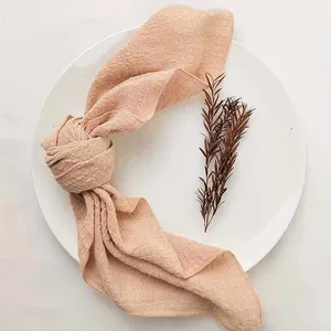 SERVIETTE ABRICOT/CORAIL