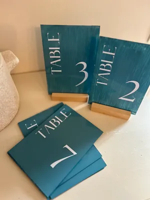 Pancartes/ Numéro de table 