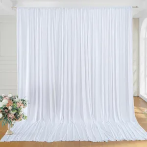 RIDEAU BLANC POUR ARCHE OU FOND PHOTO 