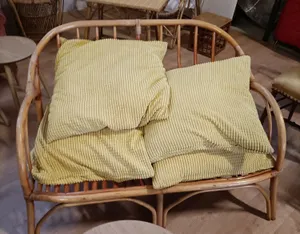Banquette en rotin Sergine