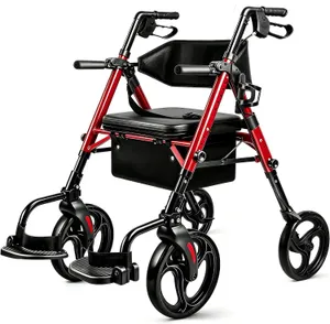 Premium  2-in-1 Rollator & Transport Chair