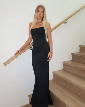 Hntr The Label Louie Gown - Black