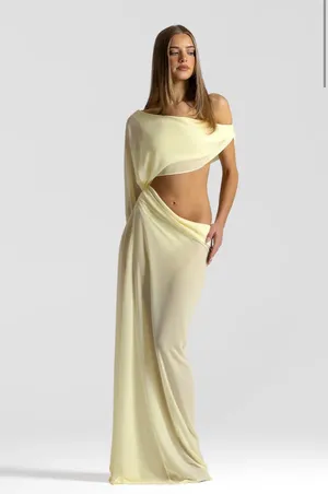 Natalie Rolt Imogen Dress - Lemon
