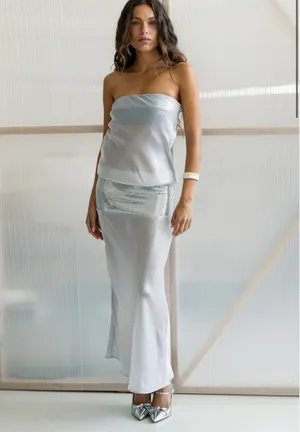 Mode Mischief Melt Maxi - Moonwater