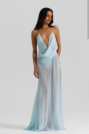 Natalie Rolt Agnes Dress - Ice Blue