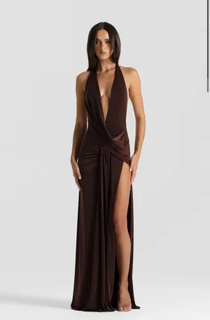 Natalie Rolt Winona Gown - Espresso 