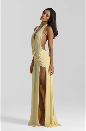 Natalie Rolt Winona Gown - Lemon