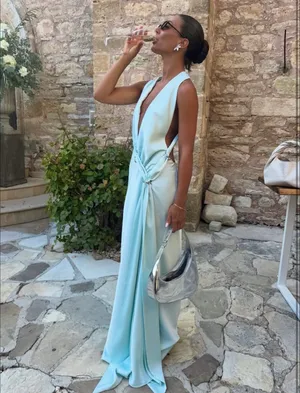 Misha Harlow Dress in Ice Blue